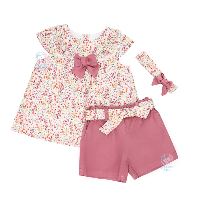 پیراهن شلوارک دخترانه ایندیگو Indigo مدل میگل 13156