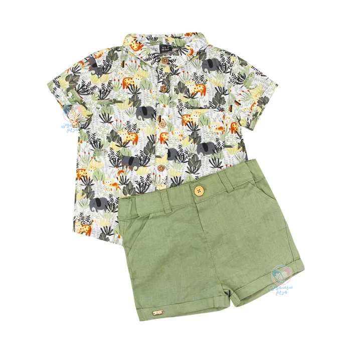 پیراهن و شلوارک ایندیگو Indigo طرح عرشیا 13254