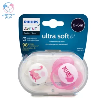 پستانک الترا سافت 0 تا 6 ماه اونت Avent قو و Dream