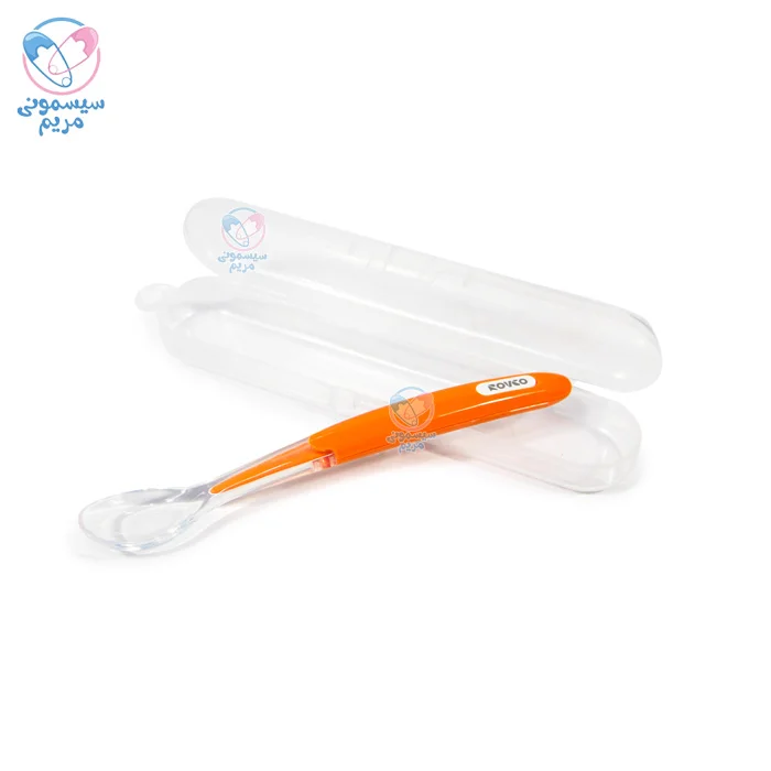 قاشق تک سیلیکونی با قاب رووکو Rovco نارنجی