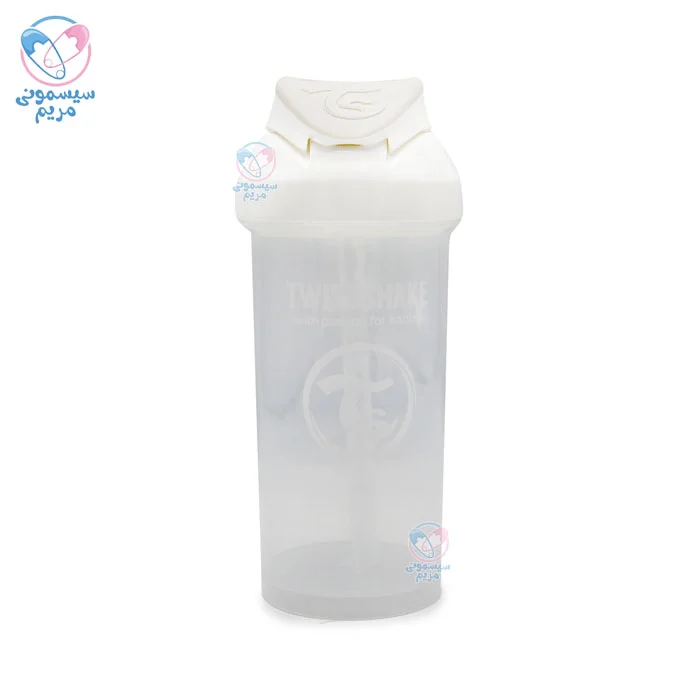 لیوان نی دار 360 میل توییست شیک twistshake سفید
