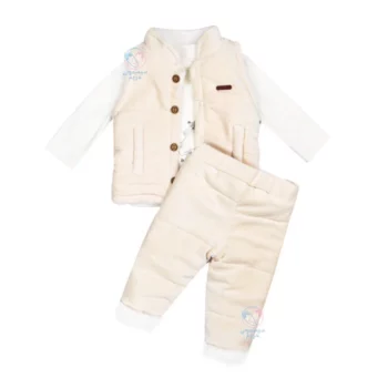 سه تیکه پافردار خرس قطبی Bebezade 853