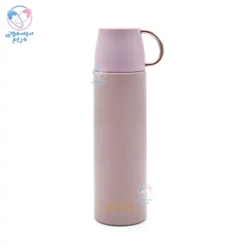 فلاسک فشاری 500 میلی لیتر لیوان دار 1-1137 وارم Warm گلبهی
