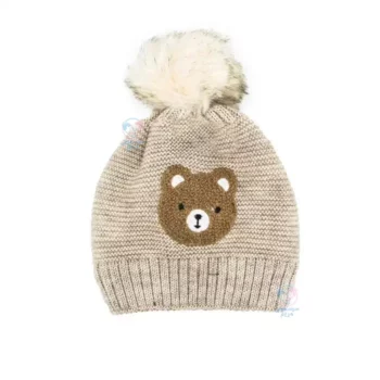 کلاه زمستانی بافت Marfina‌ پاپو Papo 250499 قهوه ای روشن