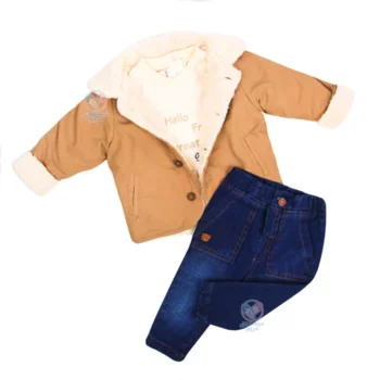 سه تیکه کاپشنی تو کرکی بومبیلی Bombili 6818