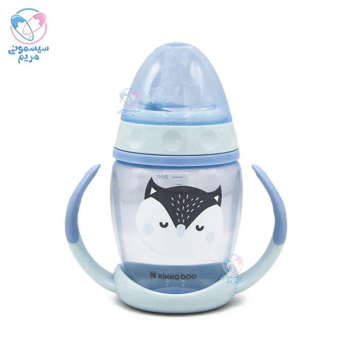 لیوان آبمیوه خوری دسته دار 200 میل Happy کیکابو Kikkaboo آبی