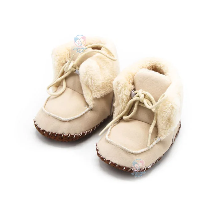 پاپوش زمستانی جلوبندی داخل پشمی