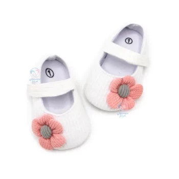 پاپوش گل درشت مسترشوز Mrshoes سفید