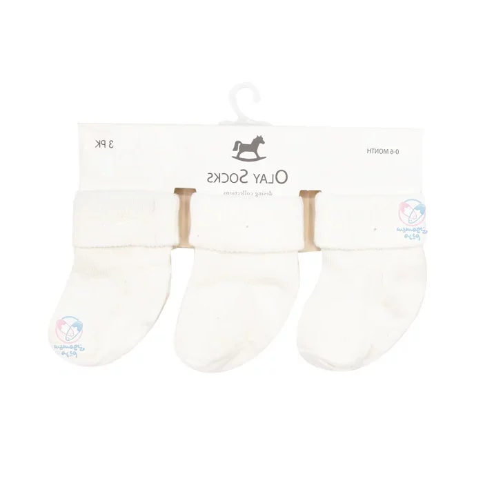 جوراب سه عددی اولای Olay 8010029 شیری