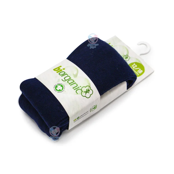 جوراب شلواری ساده بی ارگانیک 68442 Biorganic سرمه ای