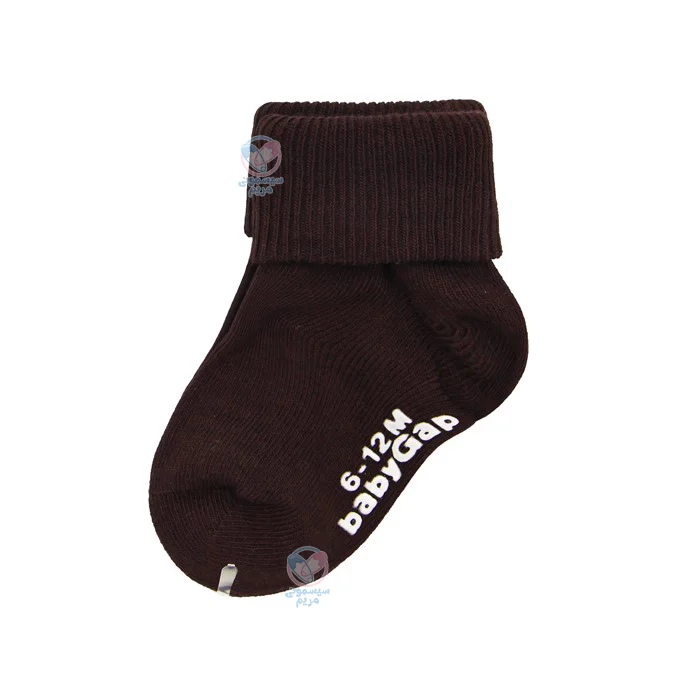 جوراب گپ Gap سایز 6 تا 12 ماه شکلاتی