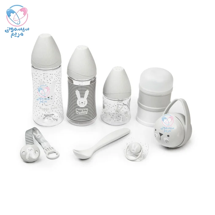 ست آغازین خرگوش سواوینکس شامل شیشههای متنوع، پستانک ارتودنیک، انباری شیرخشک، قاب پستانک میباشد.