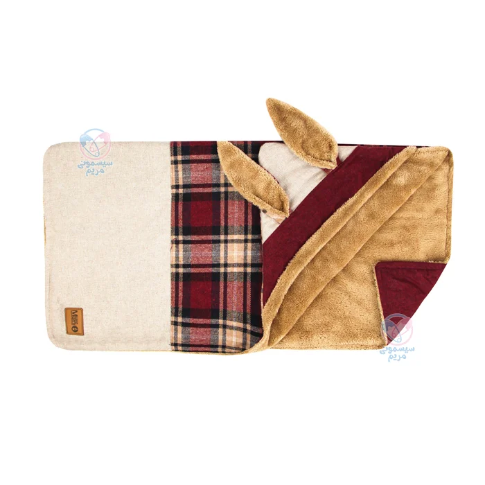 پتو کلاهدار لوکس چهار‌خونه مامی‌لند Mamiland