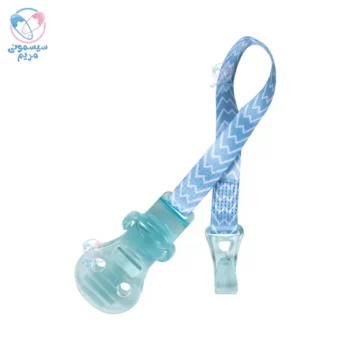 بند و آویز پستانک پارچه‌ ای بیبی‌لند Babyland آبی