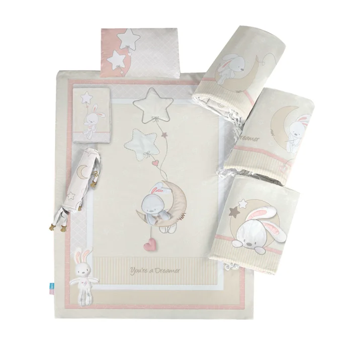 سرویس خواب 7 تیکه مخمل رزبرن دریمر دیزی Rose Born Dreamer Daisy