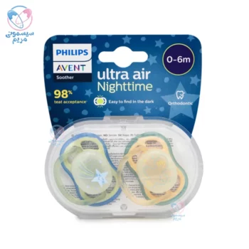 پستانک الترا ایر 0 تا 6 ماه شب تاب اونت Avent آنجل و ستاره دنبال دار