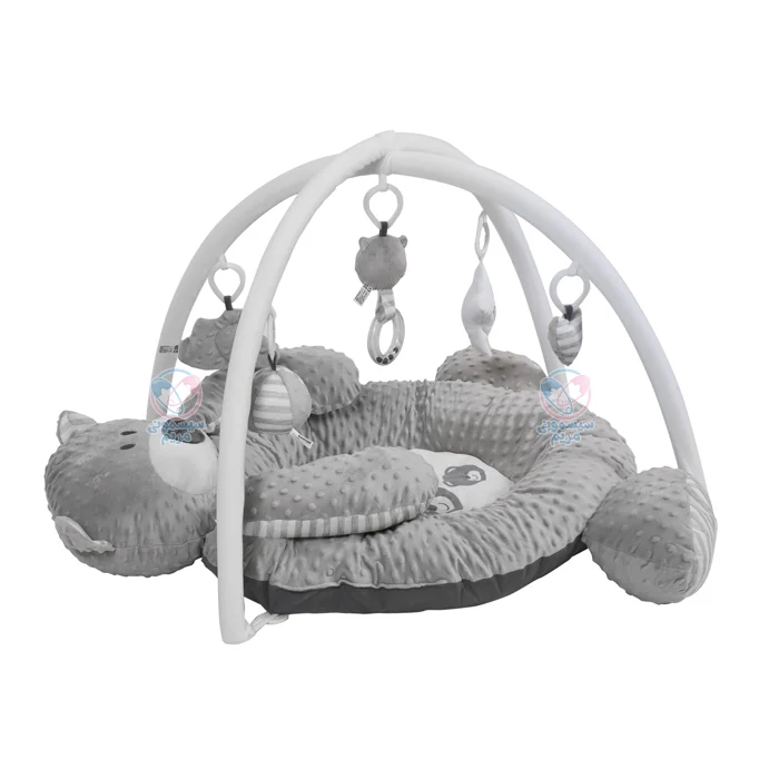 پلی‌جیم پرحجم خرس بیبی زی Babyzee 11581 دارای ۵ اسباب‌بازی آویزان