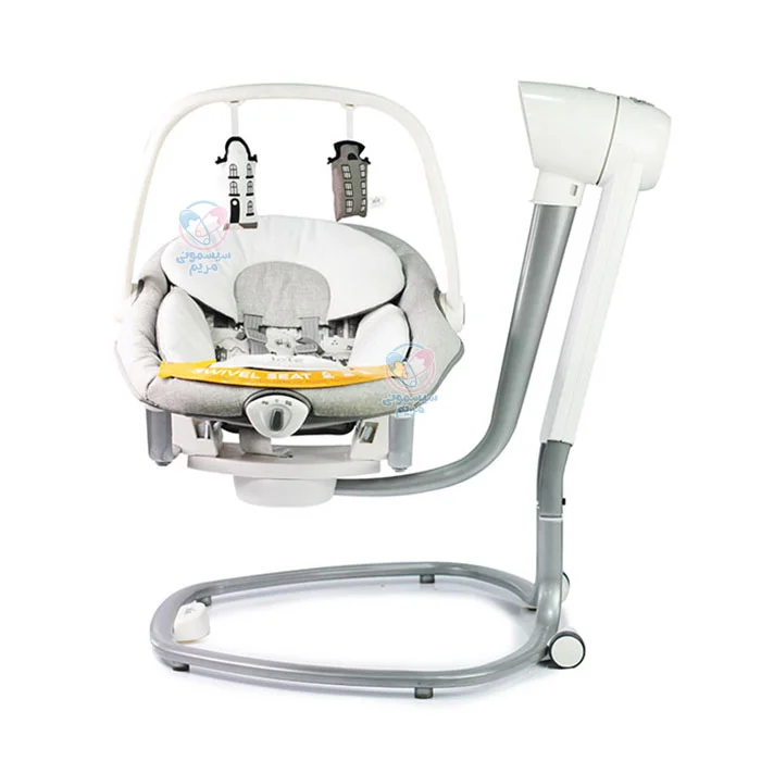 گهواره و تاب برقی joie serina 2in1، مجهز به پد نشیمنگاه قابل شستشو