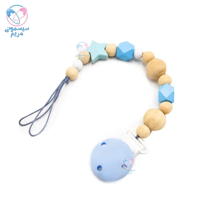 محصولی تهیه شده از چوب طبیعی و مهره‌های سیلیکونی