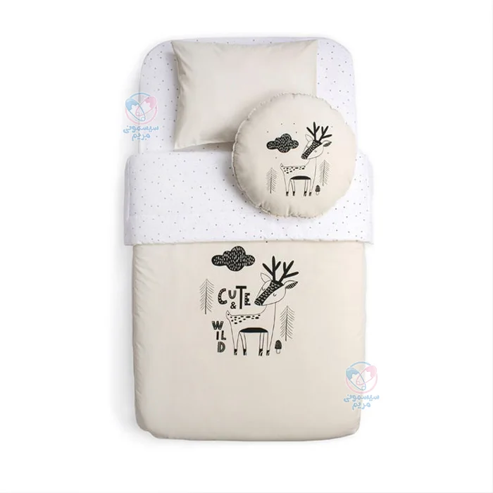 روتختی فونا بیبی گوزن با ابعاد لحاف (150 × 100)، ملحفه (130 × 190) و بالش (35 × 45)