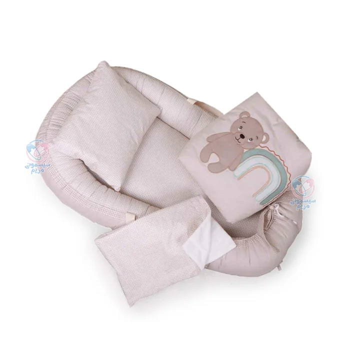 ست تشک لبه دار و آغوشگیر پیکه الا تدی Ela با پارچه محافظ تشک