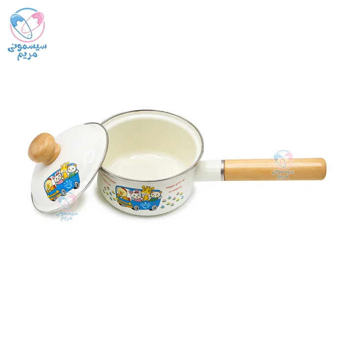 ست قابلمه لعابی با قابلیت شستشو با دست و ماشین ظرفشویی