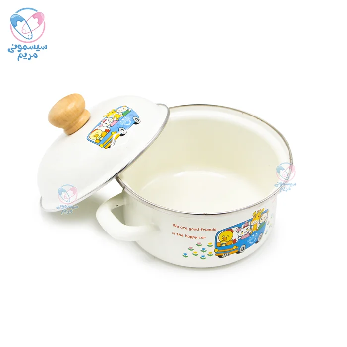 ست قابلمه لعابی حیوانات ماشین‌سوار با پوشش مقاوم در برابر خط‌وخش