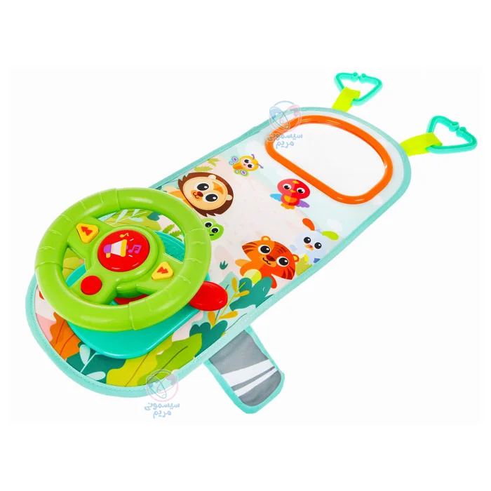 فرمان پشت صندلی مجهز به دو آینه بغل پارچهای