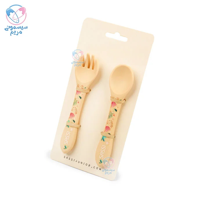 قاشق و چنگال سیلیکونی ساسی Sassi تنبل درختی