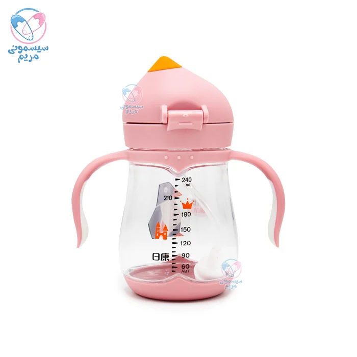 لیوان نی دار و دسته دار رووکو 1032 Rovco صورتی