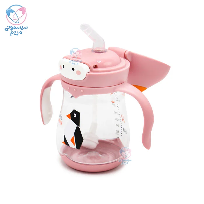 لیوان نی دار و دسته دار رووکو 1032 Rovco صورتی