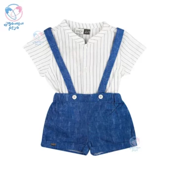 پیراهن و شلوارک طرح جین ایندیگو Indigo 13248