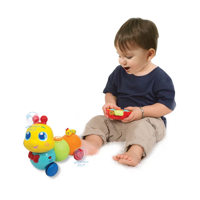 کرم ابریشم موزیکال وین‌فان Winfun 1140 دارای چراغ‌های رنگی