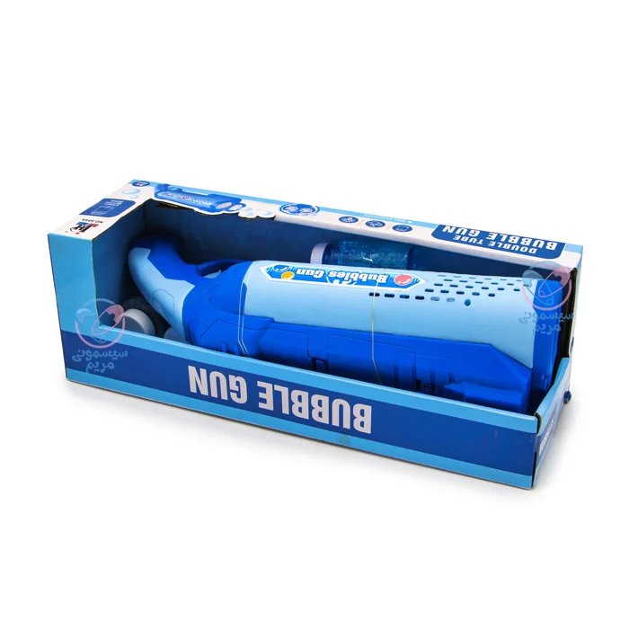 تفنگ حباب‌‌ساز مخزن‌دار دولول دارای چراغ برای جذابیت بیشتر بازی