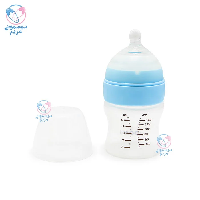 ست شیشه شیر و وارمر 140 میلی لیتر یومی Yoomi طراحی مشابه سینه مادر