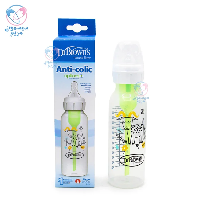 شیشه شیر دکتر براون با سرشیشه انعطاف‌پذیر 1 قطره‌ای