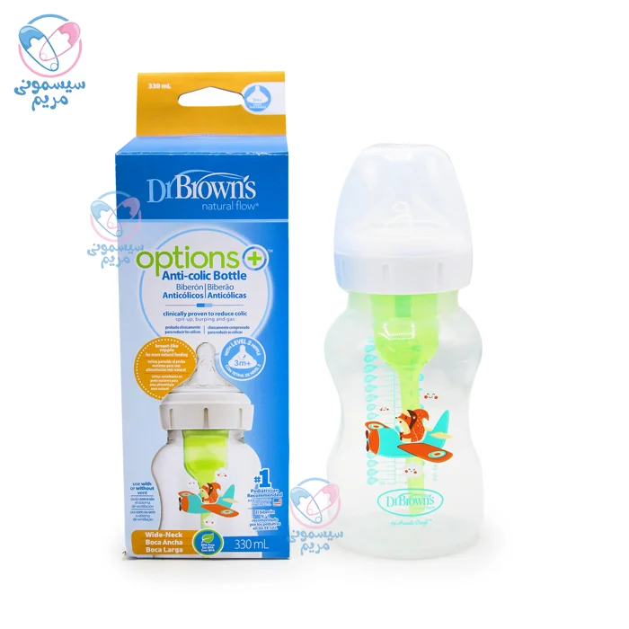 شیشه شیر دکتر براون دارای جعبه و فرچه شستشو