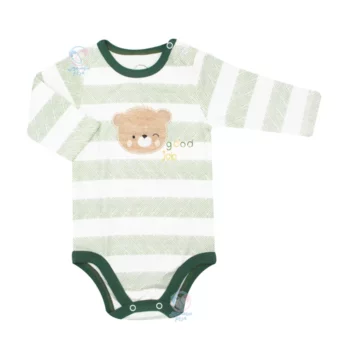 لباس نوزاد نیلی لاکی Nili زیر دکمه آستین بلند