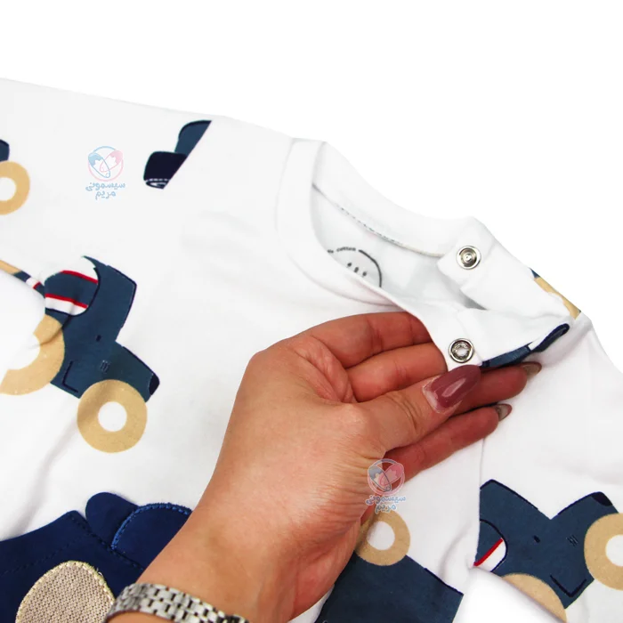 لباس نوزادی نیلی ماشین Nili آستین بلند