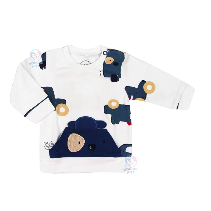 لباس نوزادی نیلی ماشین Nili آستین بلند