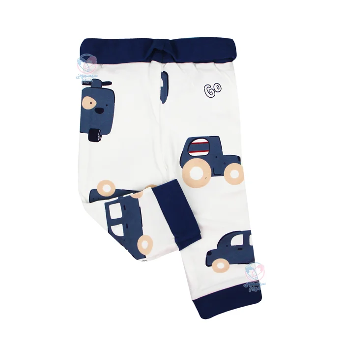 لباس نوزادی نیلی ماشین Nili شلوار تمام چاپ