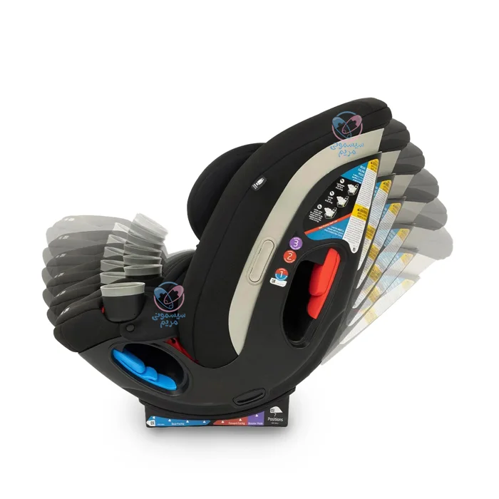 صندلی ماشین مکسی کوزی با تنظیم تکیهگاه در سه حالت