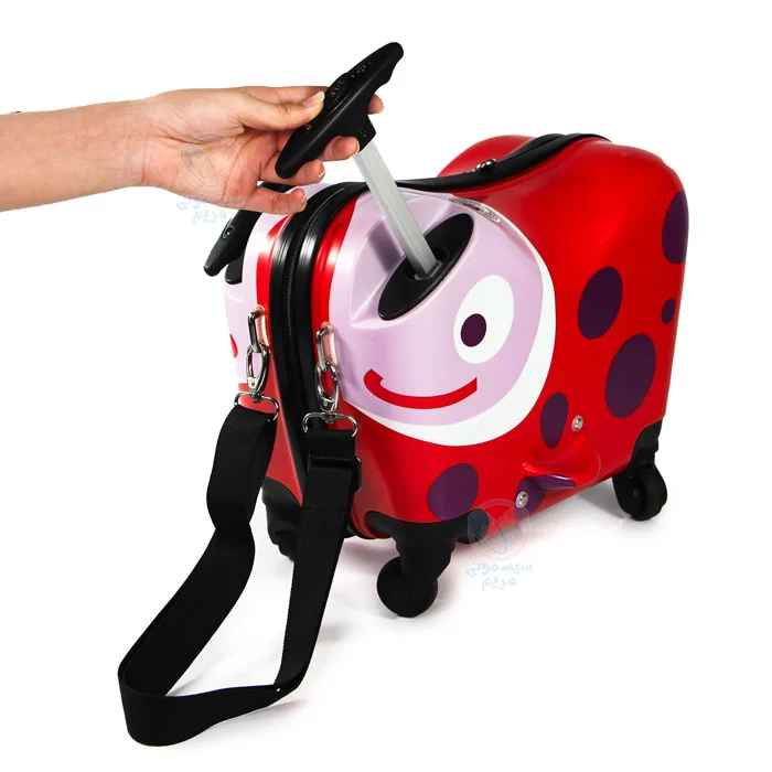 چمدان کفشدوزک با چرخهای روان: حرکت آسان روی سطوح مختلف