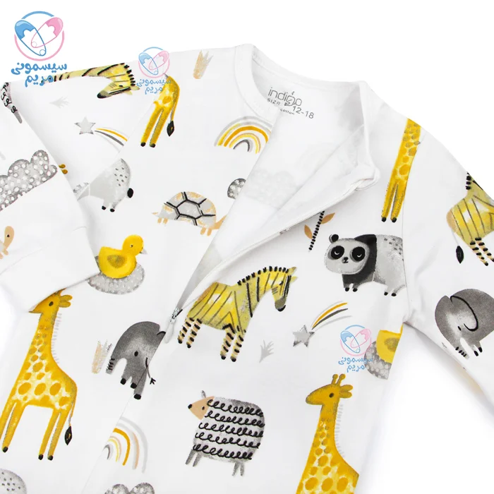 سرهمی زیپی ببعی 420158 Indigo جنس نخ‌پنبه ضدحساسیت