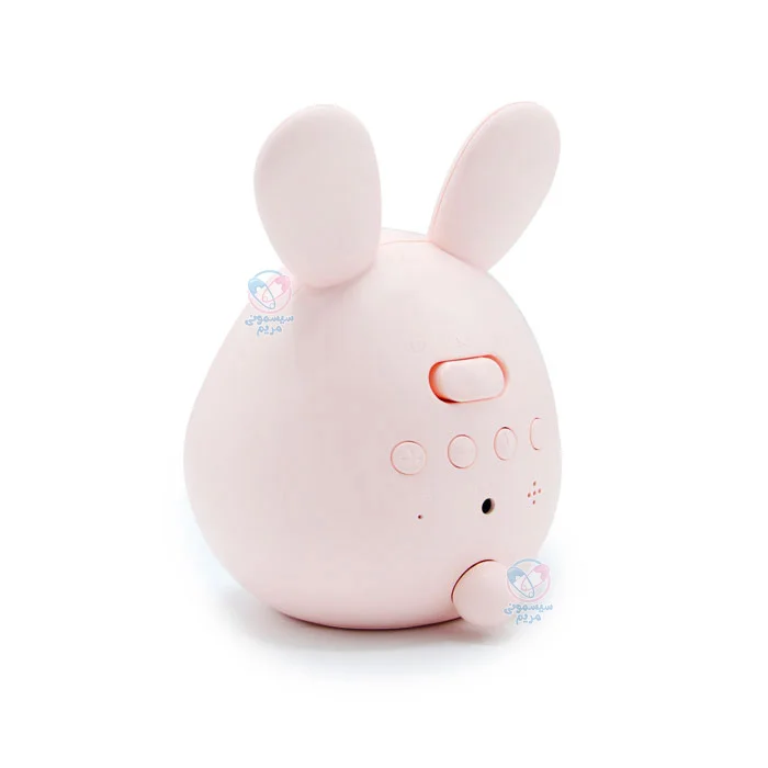 چراغ خواب سیلیکونی خرگوش ساعت دار با تغییر شدت نور با لمس ملایم