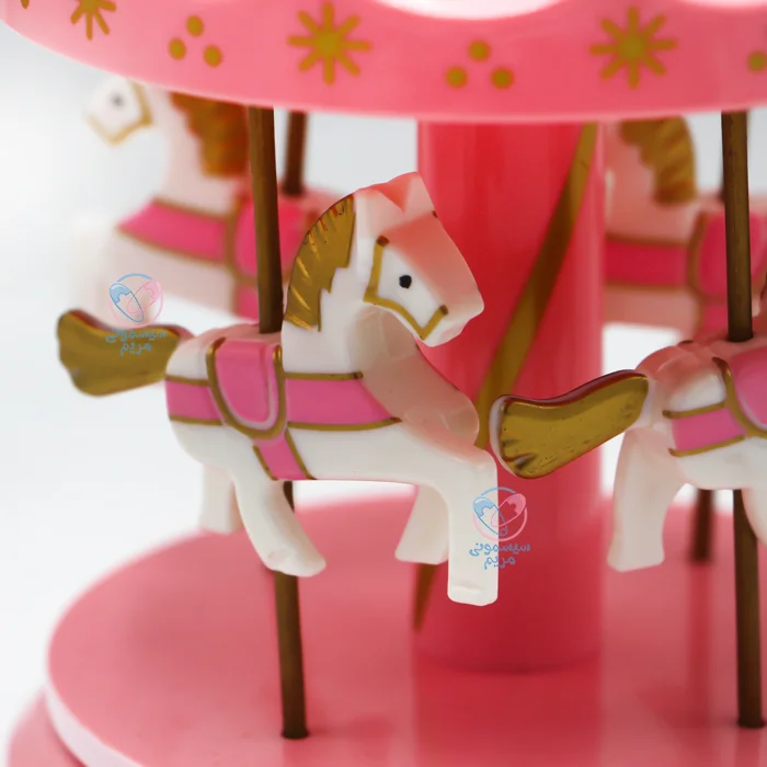 کاروسل اسب موزیکال طراحی بدون لبه‌های تیز