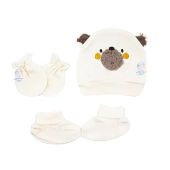 ست کلاه و دستکش و پاپوش خرس پشمالو پاپو 163069 Papo