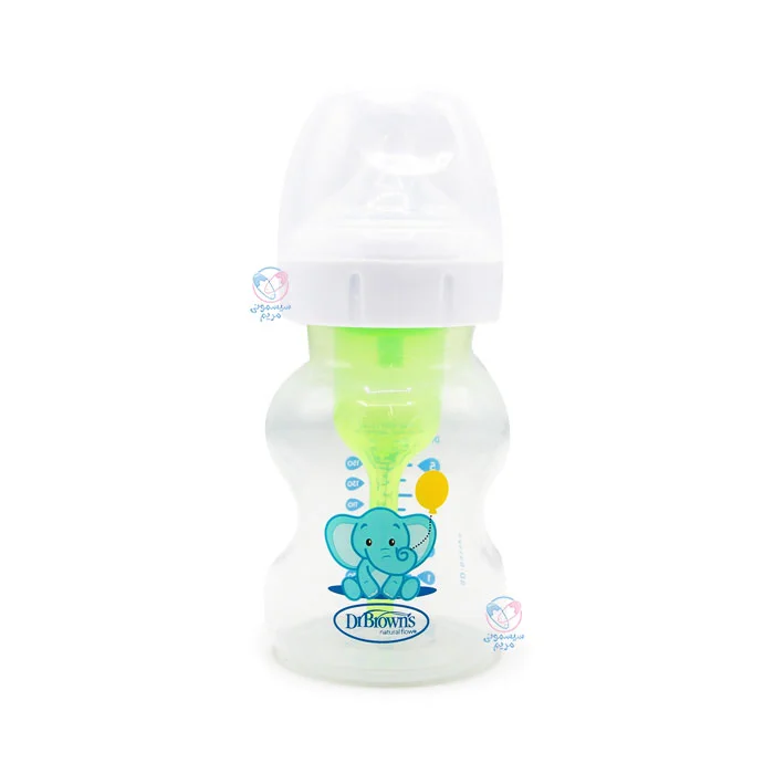 شیشه شیر 150 میلی لیتر طلقی تپل دکتر براون فیل Dr.Brown’s 52015