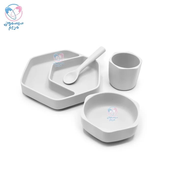 ست بشقاب و کاسه سیلیکونی اودوکس 200 Odox Pl طوسی