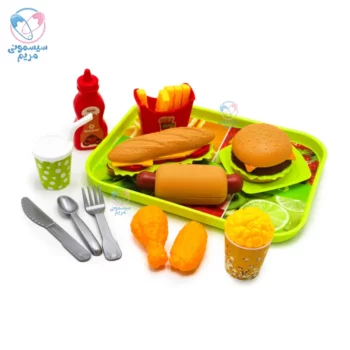 ست سینی برشی همبرگر روی تویز Roy Toys 8818